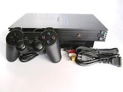 Sony Playstation 2 Console PS2 FAT with BRAND NEW wireless controller