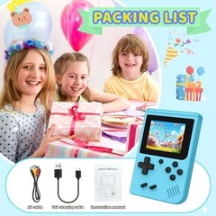 Portable Retro Handheld Game Console with 400 Built-in Games, 3.0″ Screen, Mini