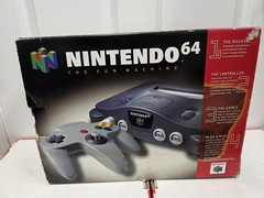 Nintendo 64 Console – In Original Box – NUS-001 Gray – Complete – CIB – Tested