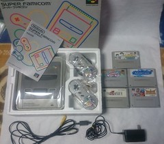complete! 5Games+Nintendo Super Famicom Console System Boxed Ship Free!