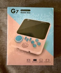 666 Games Box G7 Handheld Game Console 3.5″ Hd Screen Blue Connect Tv