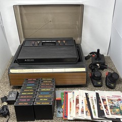 Atari 2600 System Bundle with Console 18 Games Joystick Paddles and More LOT