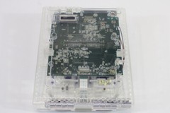 Super Nintendo Transparent Crystal Clear Console SNES SFC Convert AC AV TESTED 2
