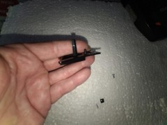 Sega Genesis Model 3 MK-1461 Top Cover Plastic Black Reset Button w/Screw-READ