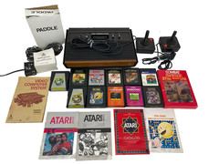 1980 ATARI2600 CX2600A Console With Original Box & Accessories & Games