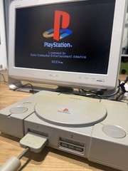 Sony PlayStation 1 PS1 Console Bundle with Oem DualShock Controller, And Game