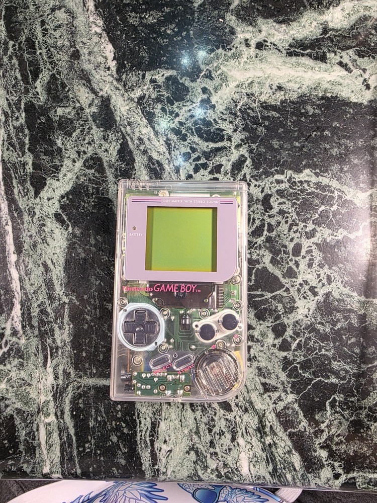 1989 Nintendo GameBoy DMG-01 Clear Authentic Play It Loud Console Fully Tested