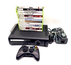 Microsoft Xbox 360 Elite 120GB Console – Black W/ 13 Games – TESTED & WORKING