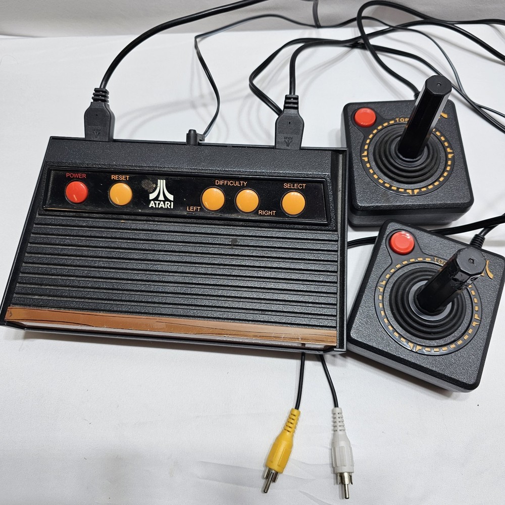 Atari Flashback Classic Game Console 2 Controllers Tested And Working