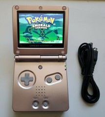 pearl pink Nintendo Game Boy Advance GBA SP IPS v2 MOD System 10 level AGS 101