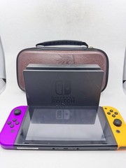 Nintendo Switch 32GB Console with Orange and Purple Joy-Con [w/ Dock & Case]