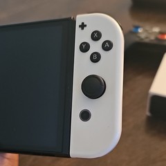 Nintendo Switch (OLED Model) Console – White Joy-Con, Dock, Carry Case