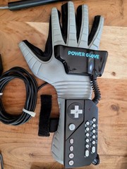 Nintendo NES Action Set Console Bundle CIB + power glove NES Advantage 3 games