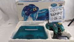Nintendo 64 N64 Console Clear Bule complete in Box excellent Condition 11-26-2
