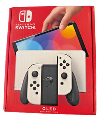 Nintendo Switch OLED Model HEG-001 Handheld Console – 64GB – White