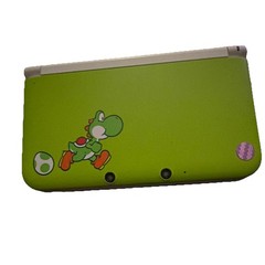 Nintendo 3DS XL Yoshi Edition Handheld System Green/White Wi-Fi Headphone Jack