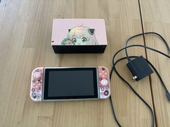 Pink Nintendo Switch Custom Including Charger And Dock
