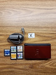 *TESTED*Nintendo DS Lite And Games Lot (Not Working Properly- See Description)