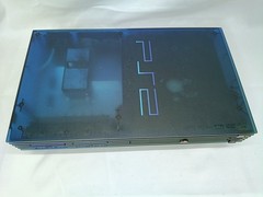 PS2 Ocean Blue Console Controller set Playstation2 NTSC-J Japan Tested