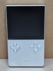SILVER Analogue Pocket GAMEBOY GBA worn UPDATED