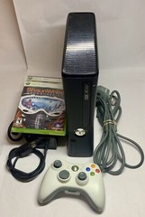 Microsoft Xbox 360 Slim 250GB Black Console Kinect Tested Working + Games