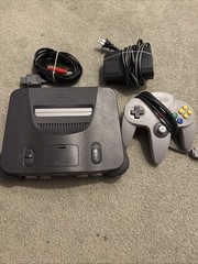 Nintendo 64 System Home Console – Charcoal Gray Tested