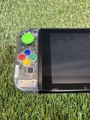 Nintendo Switch V2 Console Bundle + Clear Joy-Cons and Case Works Perfectly