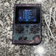 Merkury MI-PGC01 Purple Clear Handheld Video Game Console Rechargeable Battery