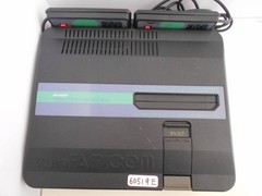 SHARP Twin Famicom Console System AN-505BK Black [Maintained Belt Replaced]