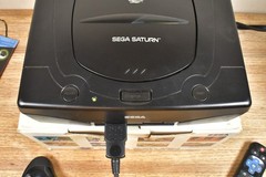 Sega Saturn System Console in Retail Box + 2 Controllers AV & Power Cables