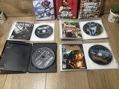 Sony PS3 Console Bundle 2 OEM Controllers GTA V Skate 3 Red Dead COD Tested
