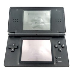 Nintendo DS Lite Handheld System Bundle Onyx Black w/ 5 Games & Charger Tested