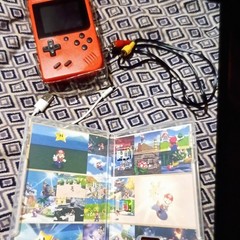 Game Box Plus Red Handheld Console USB-A Composite RCA Support External Gamepad