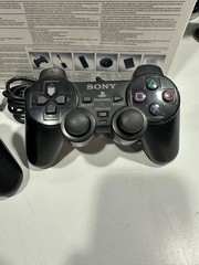 Sony PlayStation 2 Slim Black With Original Box 2 Controllers 2 Memory Cards