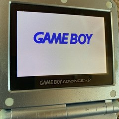 Nintendo Game Boy Advance SP AGS-101 Pearl Blue Handheld Console with Charger