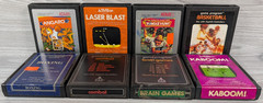 Atari 2600 Junior Console Bundle + 8 Games, Paddles, Joystick, Tested & Works