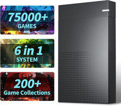 4Tb Retro Game Hard Drive 6 Game System in 1 with 75000+ Games, Retro Game Conso
