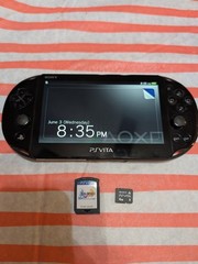 PlayStation PS Vita Slim PCH-2001 Black, 4GB Card + Final Fantasy X Remastered