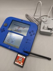 Nintendo Ds Mario Kart 7 Game Bundle Blue 2DS Console Electric 2 Brain Boost