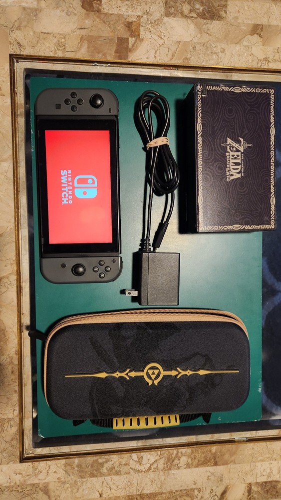 Nintendo Switch Console Bundle with 3 x Gray Joy-Cons +3 Games