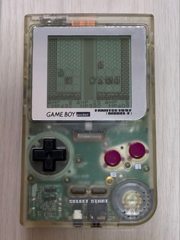 Nintendo Game Boy Pocket Skeleton Limited Edition Used