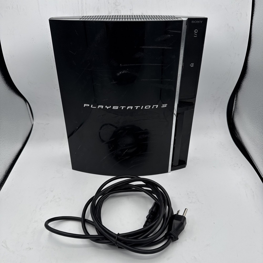 Sony Playstation 3 Backwards Compatible 80GB CECHE01 Console OnlY Power Cord