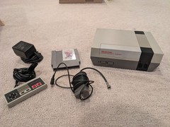 Nintendo NES Console Bundle w/ Blades Of Steel & Controller, Power Supply, Cable