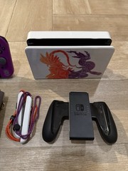 Nintendo Switch Oled Scarlet And Violet Edition + Extra Controller + Game