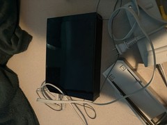 Nintendo Black Video Game Console with Controllers and Accessories