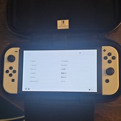 Nintendo Switch (OLED Model) Console – White Joy-Con, Dock, Carry Case