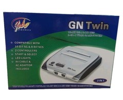 NEW Yobo GN-TWIN Console For Vintage SEGA GENESIS & NINTENDO NES Game Cartridges