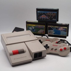 Nintendo New Famicom Console System HVC-101 + Lot of 3 Space Shooter Games