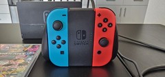 Nintendo Switch Console Bundle w/ Dock, Gray + Red/Blue Joy-Con, Games, Case