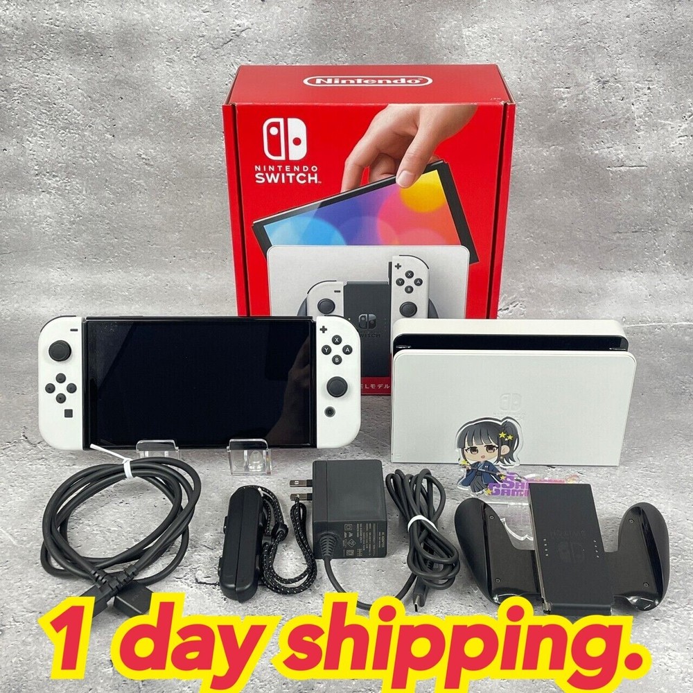 Nintendo Switch 64 GB OLED Console White Next Day Shipping Used